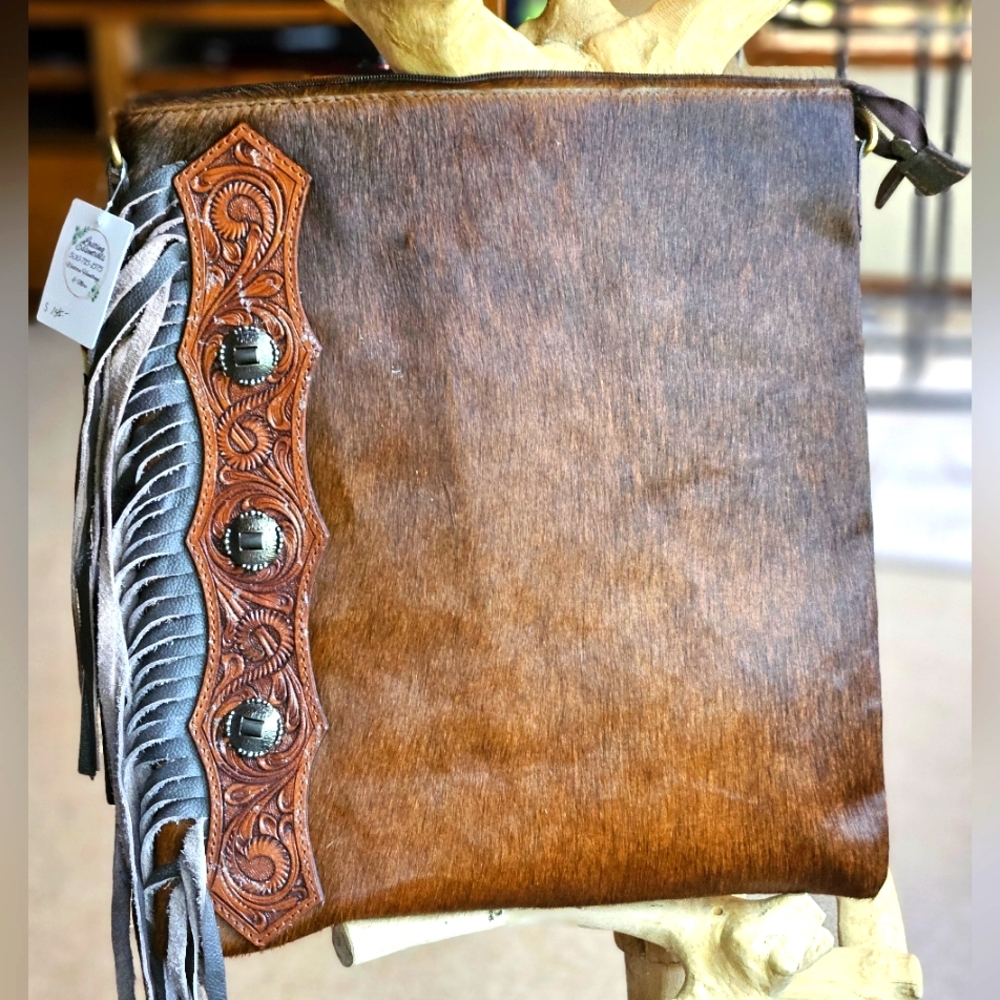 Beautiful Hand Tooled & Carved with Concho Accents